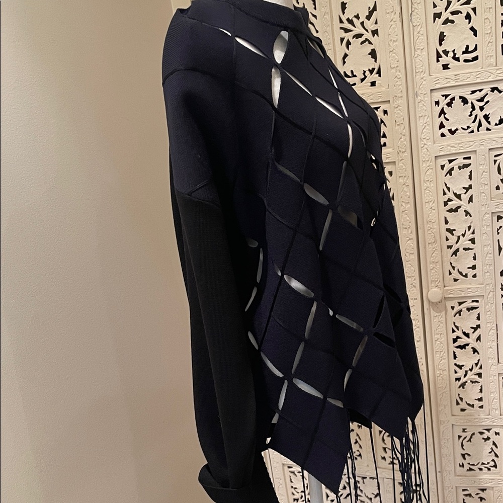 Proenza Schouler navy blue thick wool Knit Sweater - Picture 4 of 11